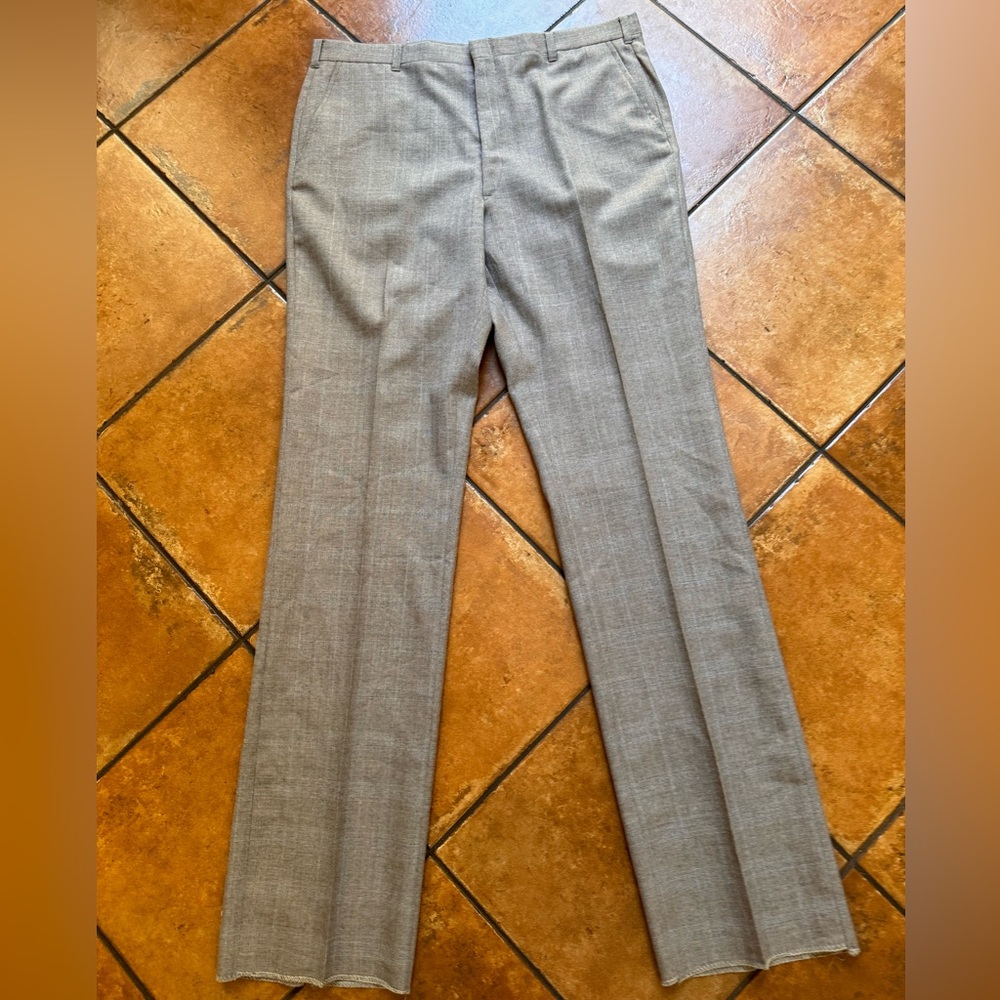 JOHNNY CARSON Vintage 70’s Deadstock Subtle Plad Wool Blend 3 Piece Suit 44 L - Picture 13 of 16